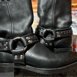 🔥🔥🔥FRYE STEEL threaded HARNESS BOOTS🖤